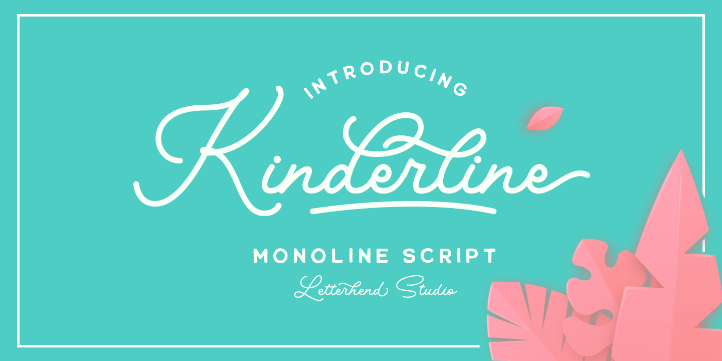 Шрифт Kinderline Script